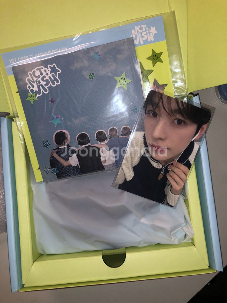 위시 1주년 엠디 턴테이블 미개봉 풀박스 양도--1