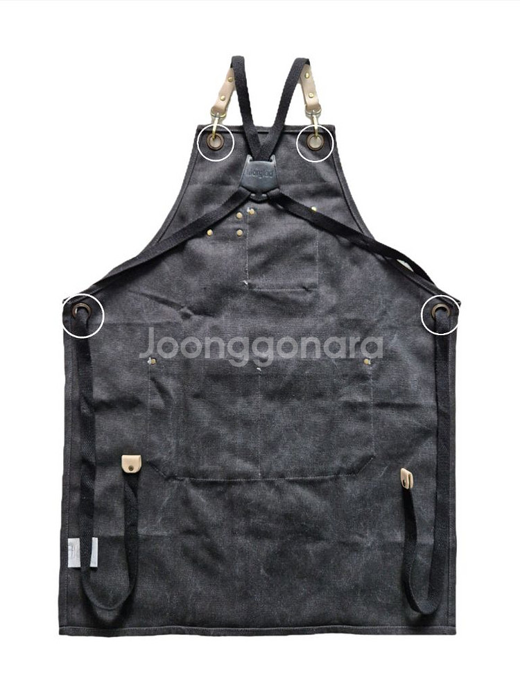 [모올글래드] 캔버스 앞치마 캠핑 앞치마 카페 앞치마--2
