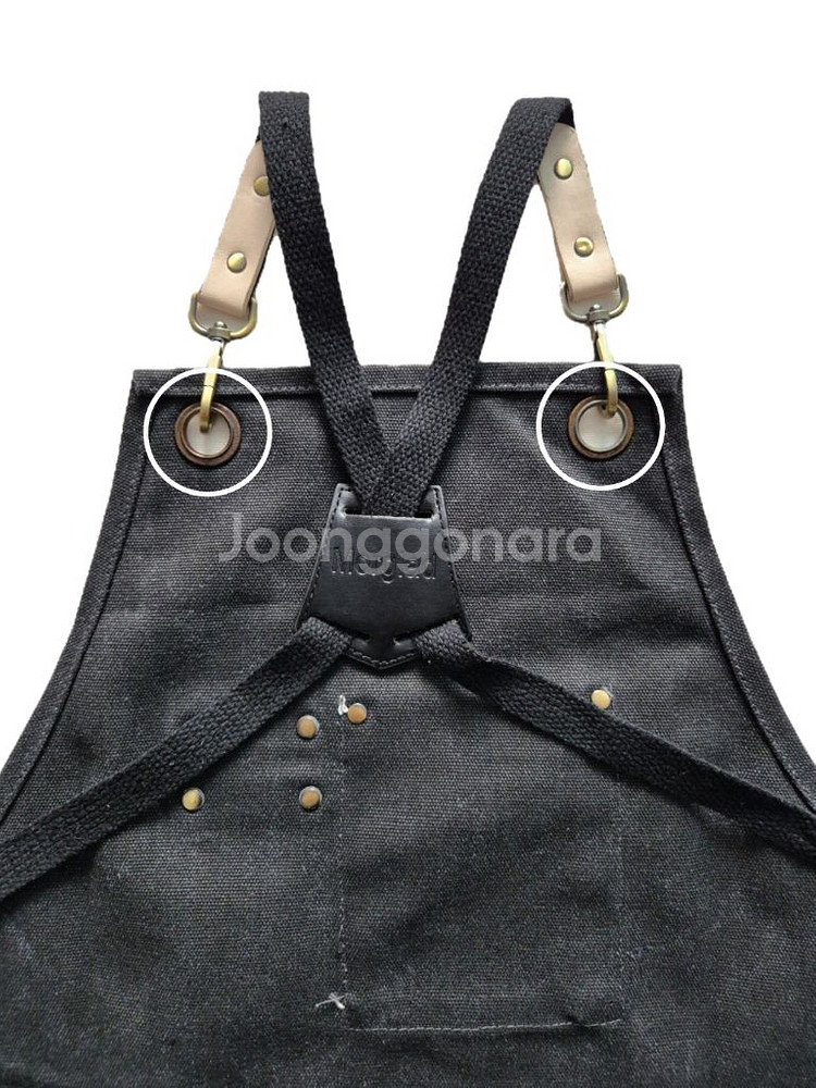 [모올글래드] 캔버스 앞치마 캠핑 앞치마 카페 앞치마--3