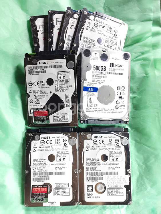 노트북하드 히타치 HGST HDD 500GB 2.5인치--0