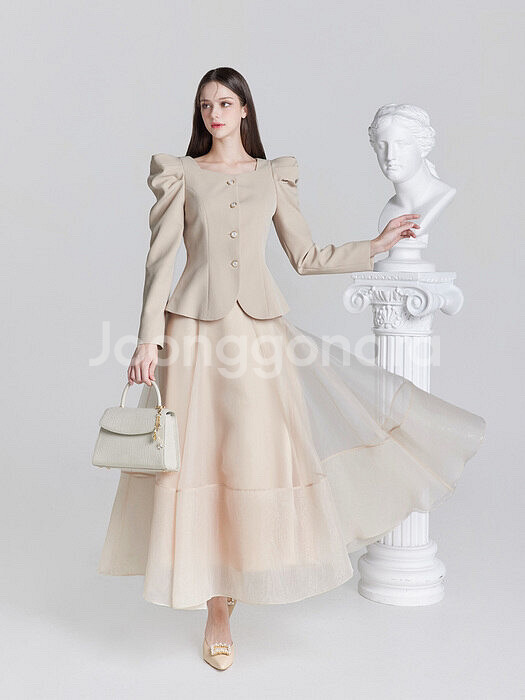 Masha Skirt (Beige) L--0