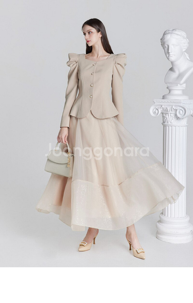 Masha Skirt (Beige) L--2