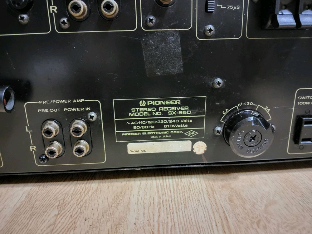 파이오니아 SX 950 아나로그 리시버 (오디오 앰프 이미지