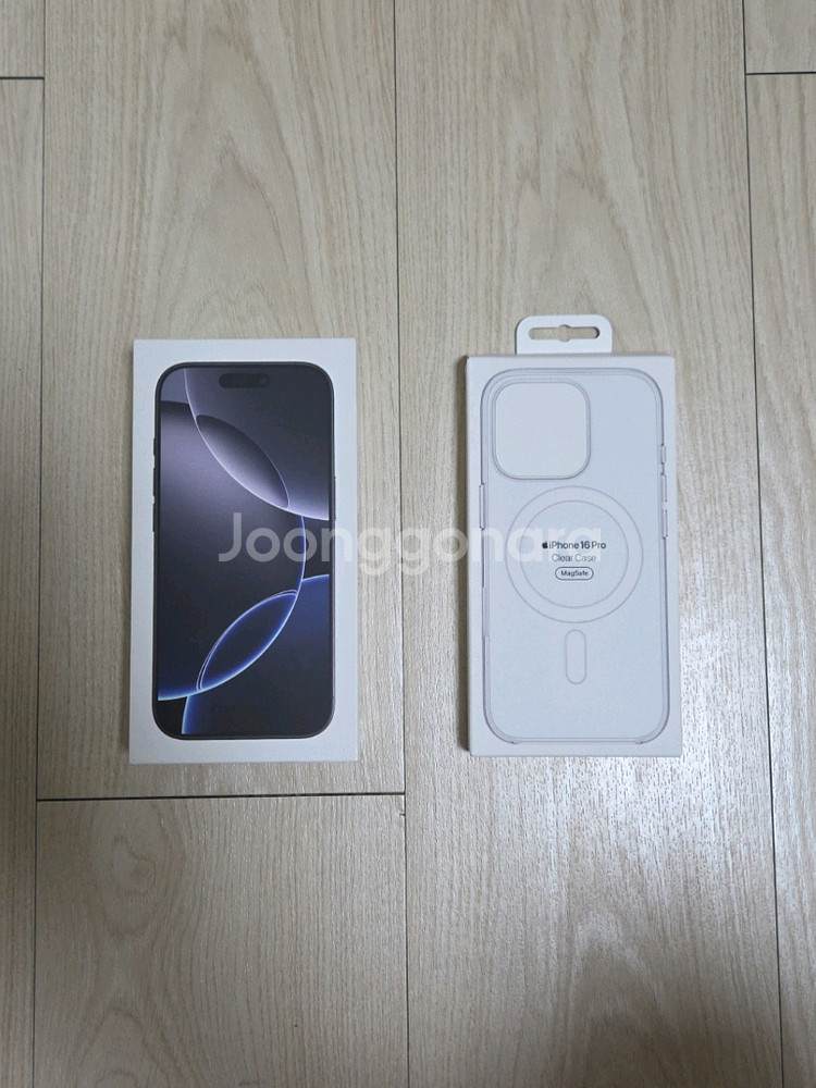 아이폰 16 프로 512gb + 정품 투명 케이스--1