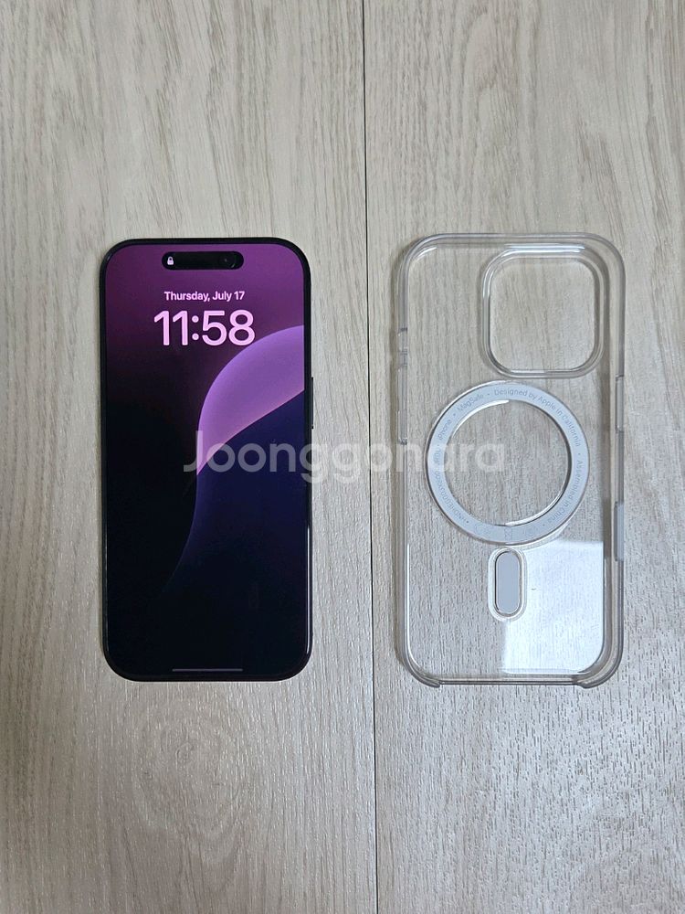 아이폰 16 프로 512gb + 정품 투명 케이스--0