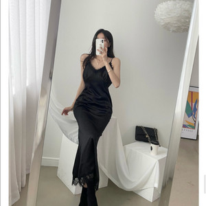 레이스 롱 슬립 머메이드원피스