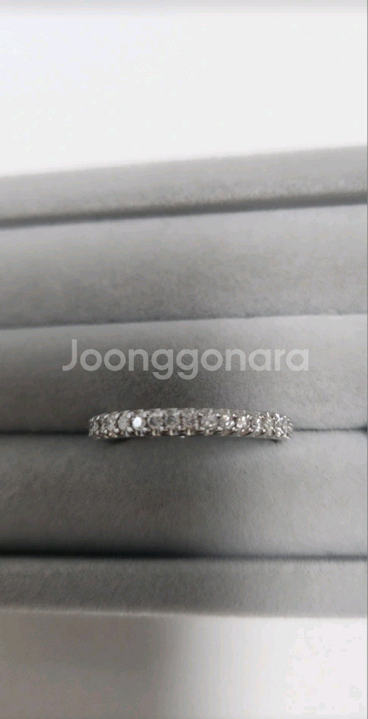 천연다이아몬드 18k 가드링 반지 15호--0