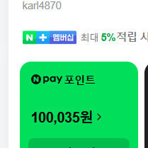 네이버페이 포인트 10만원권 95% 판매
