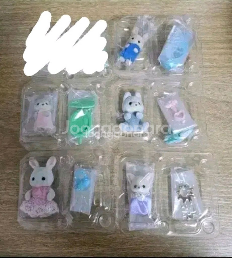 실바니안 패밀리 미모사 토끼 인형 세트 유치원 친구들--3