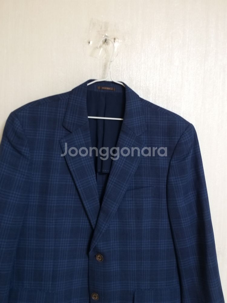 남성 브루노바피 여름 캐주얼 체크자켓 (100)--1