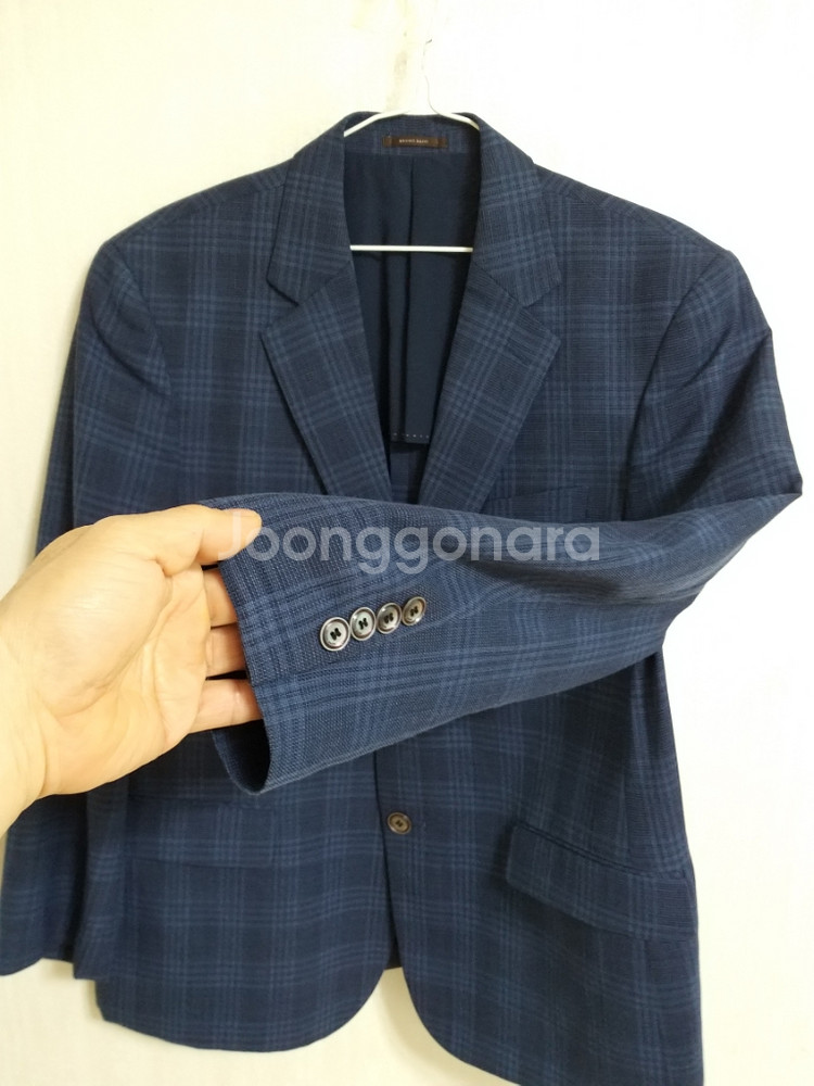 남성 브루노바피 여름 캐주얼 체크자켓 (100)--2