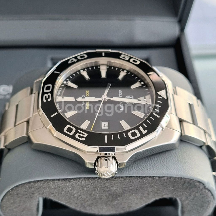 태그호이어 아쿠아레이서 쿼츠 검판 43mm(2021년)--4