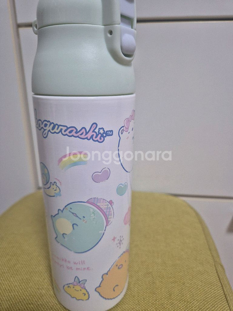 스밋코구라시 초경량 원터치 텀블러 500ml + 스티커--1