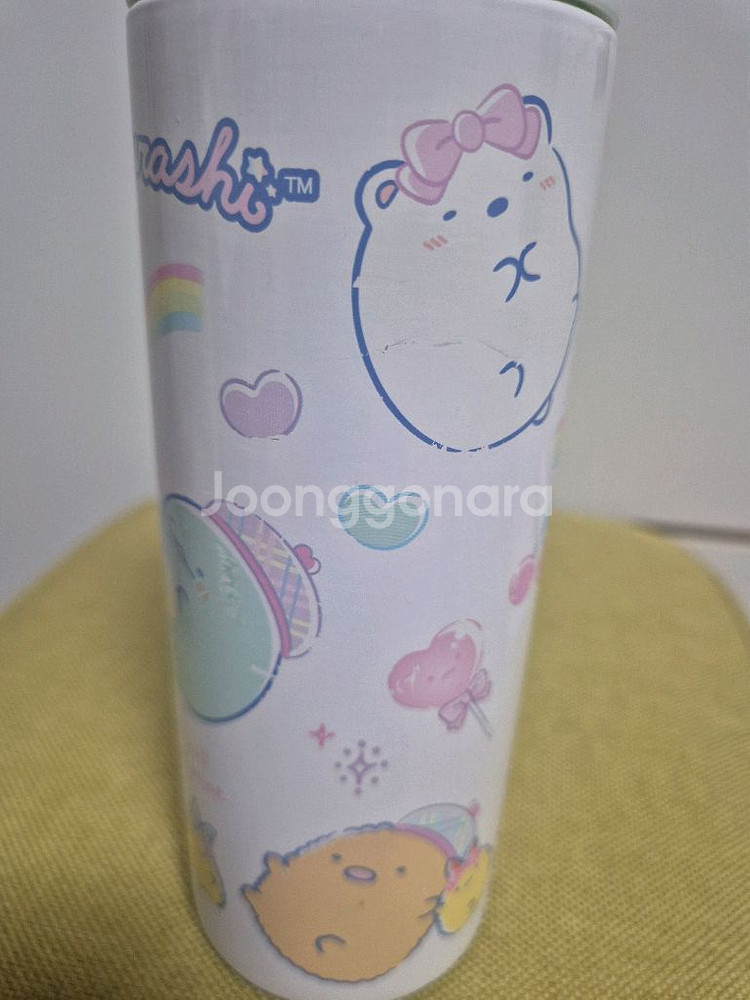 스밋코구라시 초경량 원터치 텀블러 500ml + 스티커--5