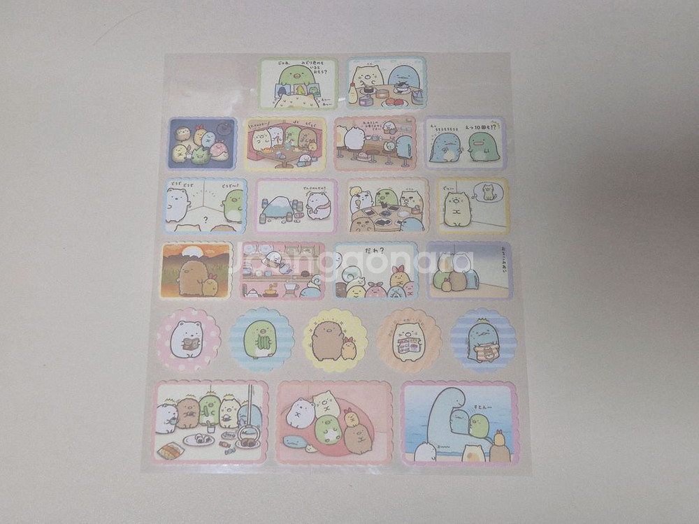 스밋코구라시 초경량 원터치 텀블러 500ml + 스티커--6