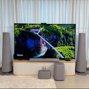 LG77인치올레드TV 스텐드 풀박스구성 + 티비장