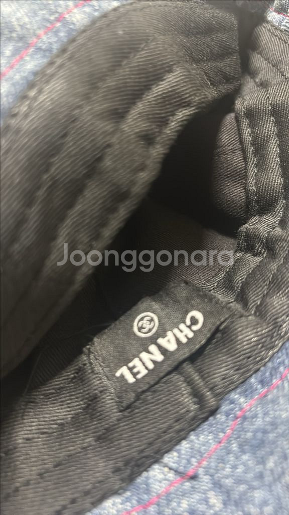 샤넬로고 데님 벙거지 (새상품)--1