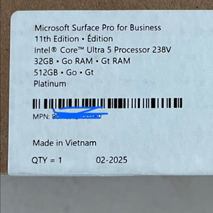 서피스 프로11 루나레이크 238v