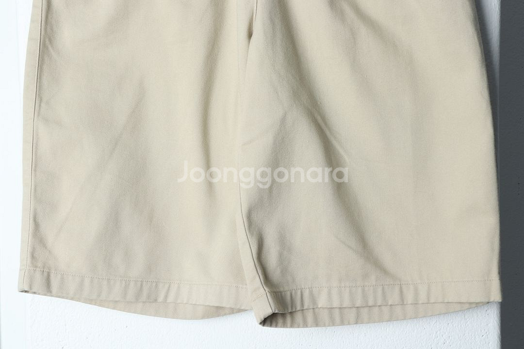 W(S-M) 빈폴 반바지 팬츠 베이지 치노 버뮤다--3