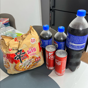 콜라 및 투움바 라면 일괄판매합니다