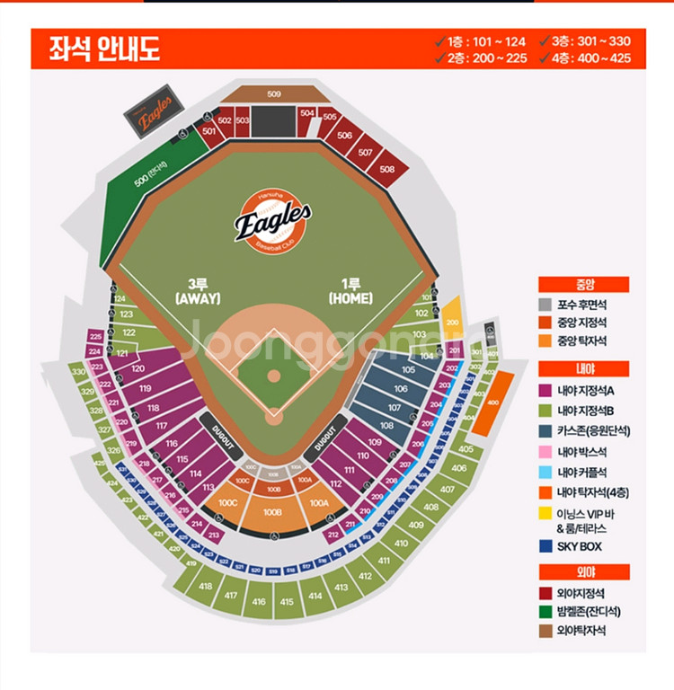 7/25 금 한화 SSG 대전 1루내야B 2/4/6연석--0
