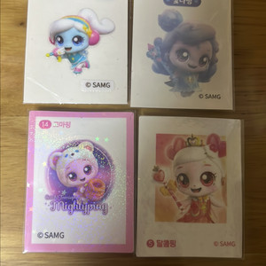 티니핑 띠부띠부씰 4장일괄 판매합니다
