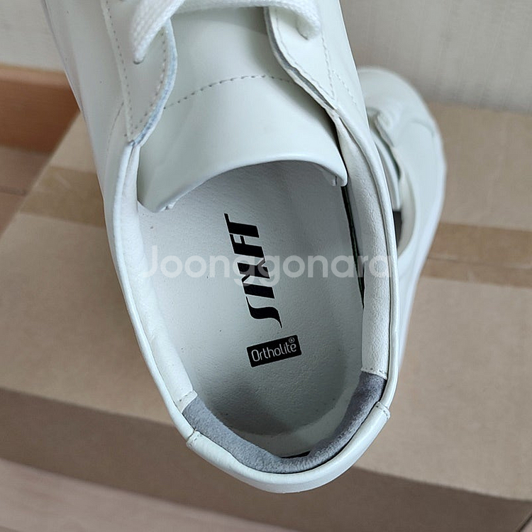 [새상품]식스핏255 1IN WHITE HI 소가죽운동--6