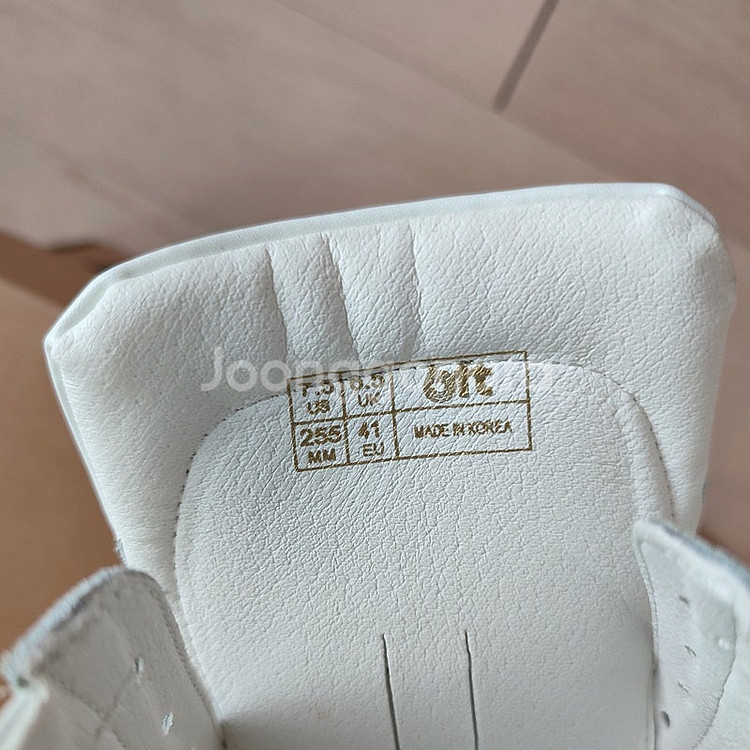 [새상품]식스핏255 1IN WHITE HI 소가죽운동--7