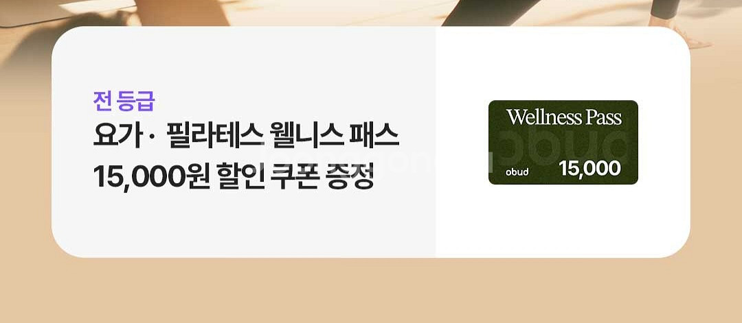 오붓 요가 필라테스 웰니스 패스 할인쿠폰--0