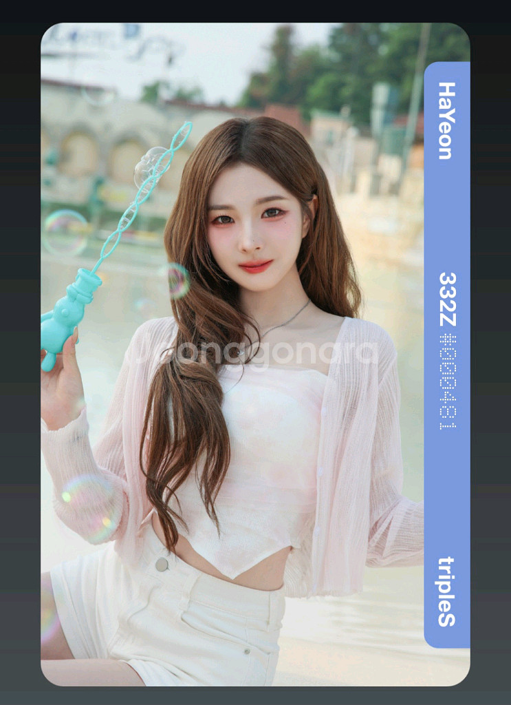 트리플에스 썸머 에디션 정하연 오브젝트 양도 판매--0