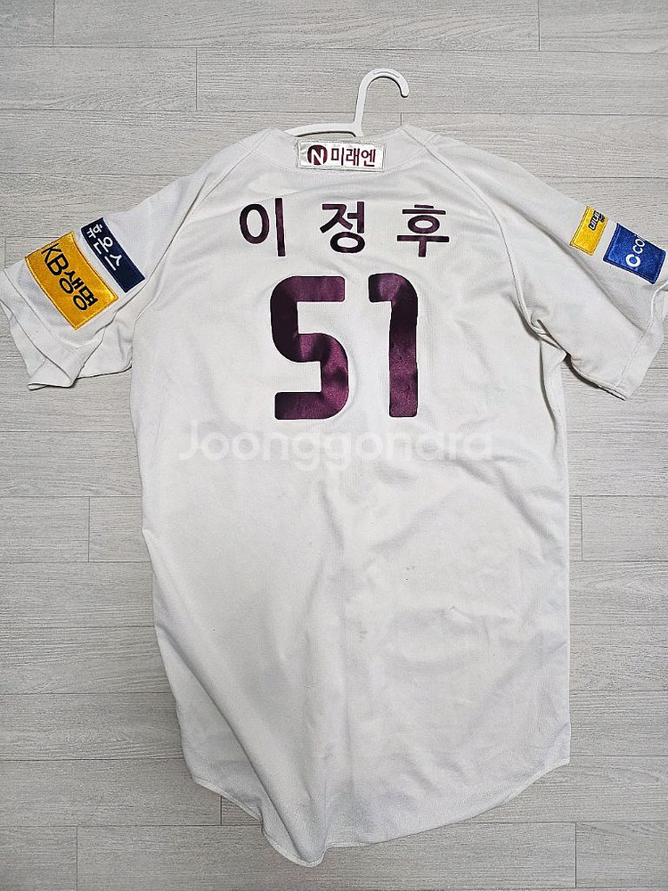 키움히어로즈 이정후 실착유니폼--2