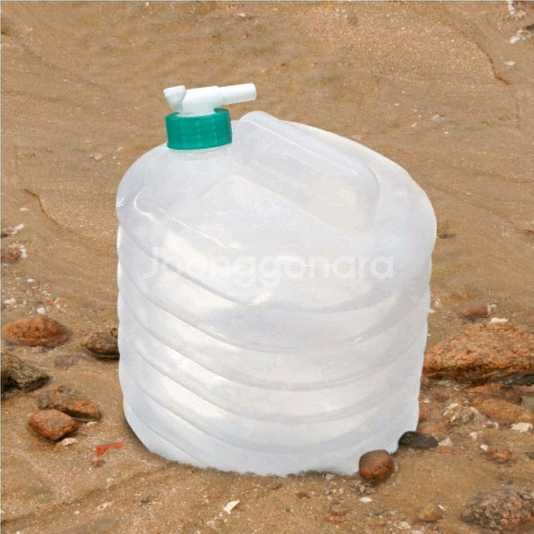 자바라 7단 접이식 물통 10L 캠핑,등산,야외 생수통--1