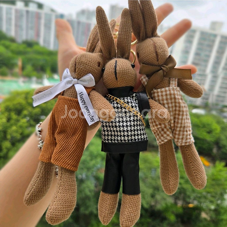 토끼인형키링 가방키링 열쇠고리--1