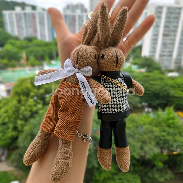 토끼인형키링 가방키링 열쇠고리--3