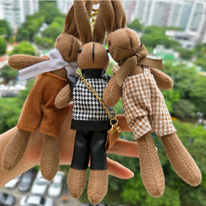 토끼인형키링 가방키링 열쇠고리