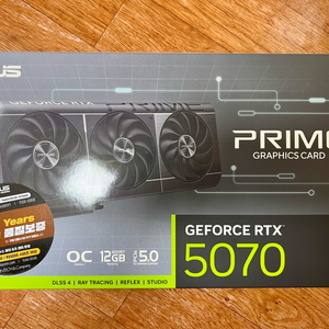 (미개봉) 아수스 rtx 5070 프라임 oc 팝니다.