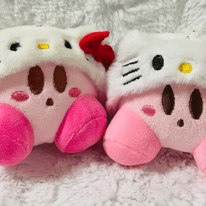 키티 & 커비 콜라보 인형 키링