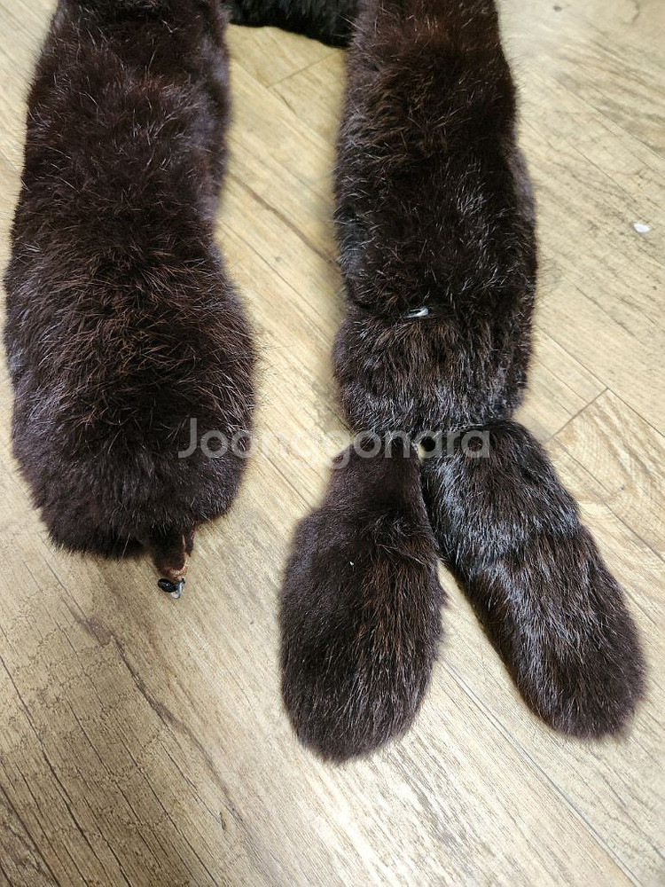빈티지 족제비 목도리--1