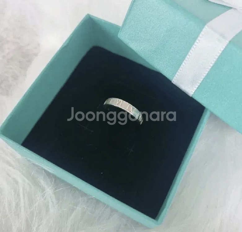 티파니앤코 정품 여성 아틸라스 실버 명품반지 15호--0