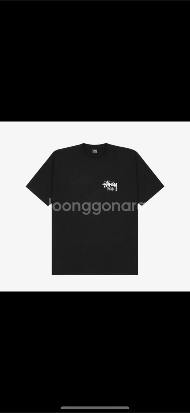 스투시 도쿄 스탁 반팔티셔츠 블랙--2