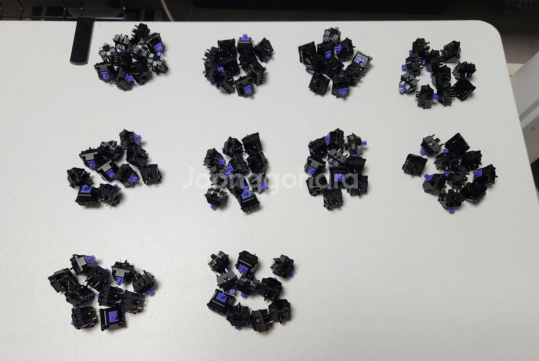 Vertex v1 커스텀 키보드 스위치 100개--0