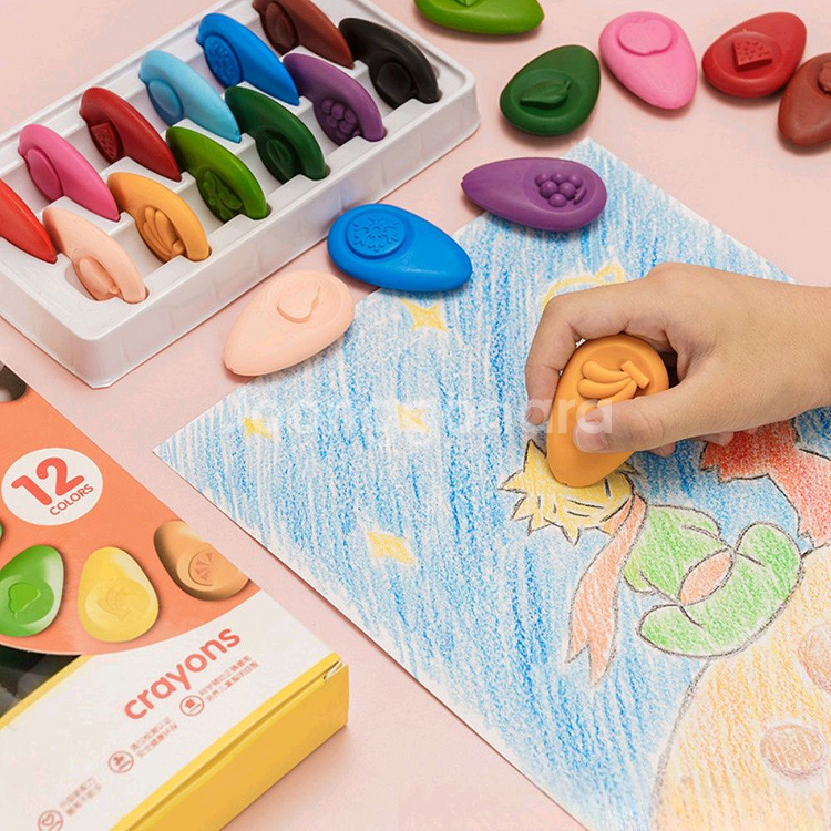 아이들 손에 묻지 않는 크레용 ANC 과일 크레파스--0