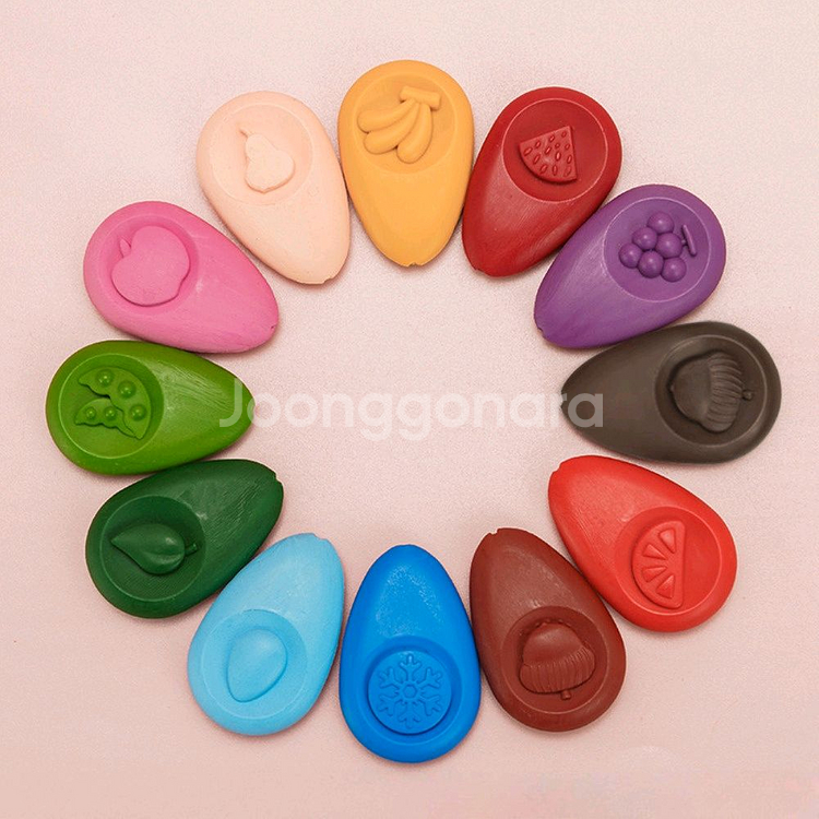 아이들 손에 묻지 않는 크레용 ANC 과일 크레파스--2