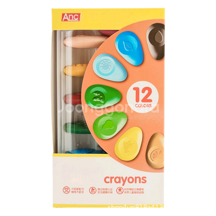 아이들 손에 묻지 않는 크레용 ANC 과일 크레파스--4