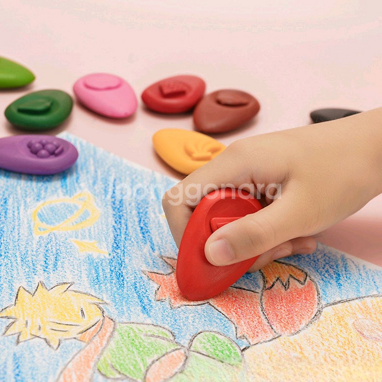 아이들 손에 묻지 않는 크레용 ANC 과일 크레파스--5