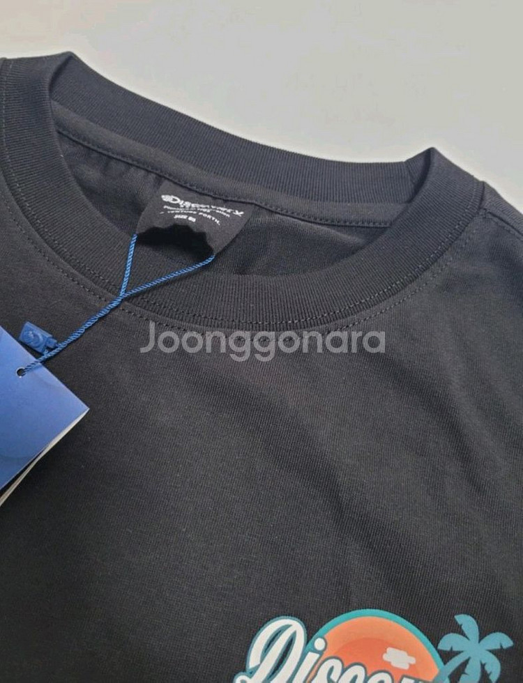 새상품)디스커버리 여성 오버핏 면반팔티 85 XS--1