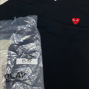 꼼데가르송 반팔 xl 1회착