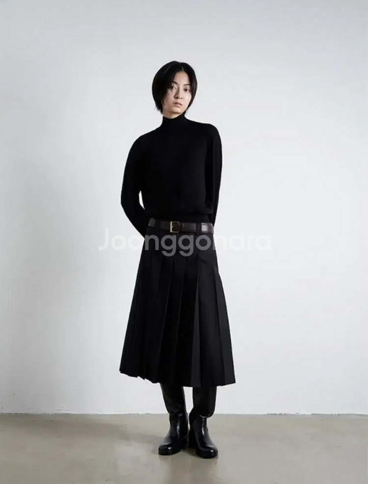 *새상품* 디애퍼처 - 30s 플리츠 스커트 (블랙 M--0