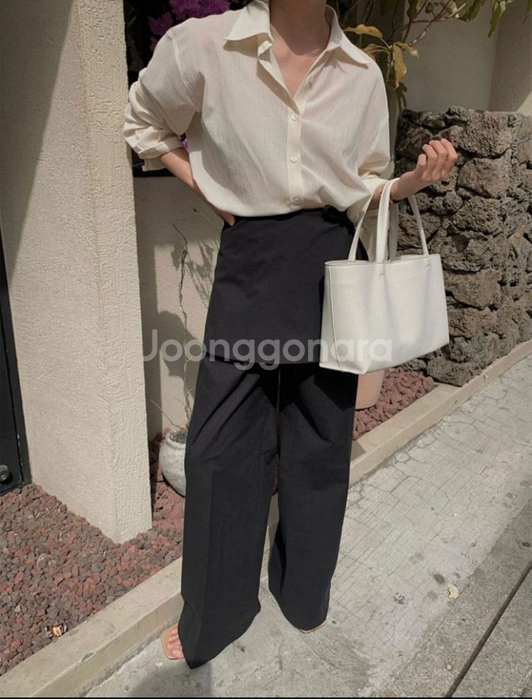 새상품/ HERREH wrap pants black L--1