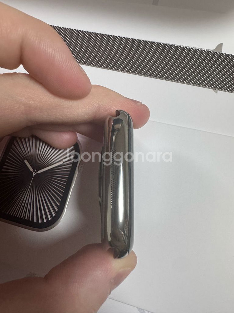 애플워치10 46mm 티타늄 내추럴--2